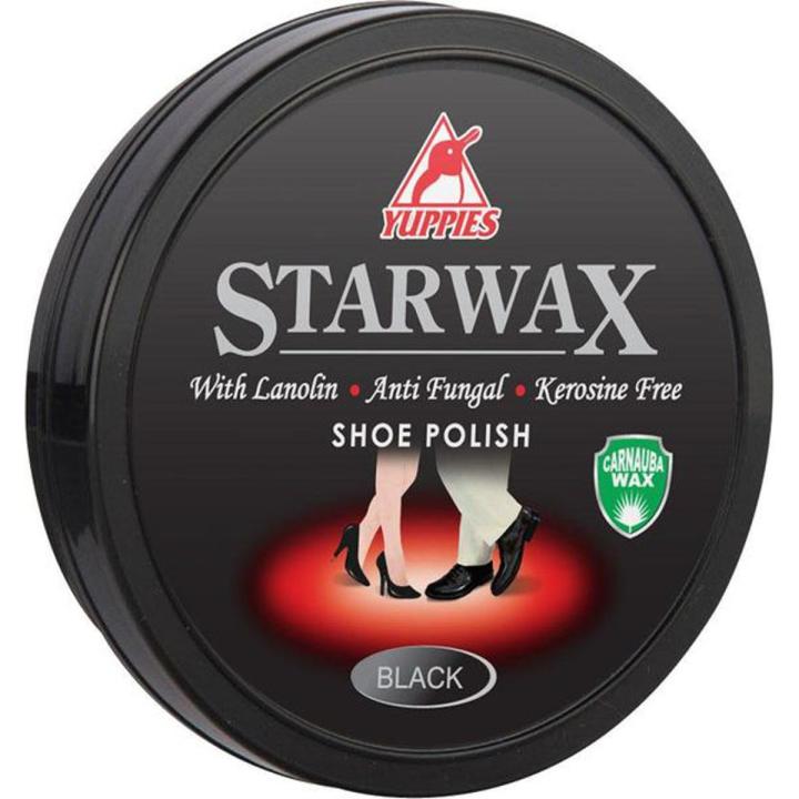 Yuppies Star Wax Anti Fungal Shoe Polish Black Paste 100 ml (Made in Malaysia)