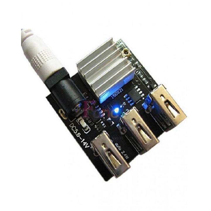 3USB 8A 12V to 5V Mobile Phone Charging Charger Module DC-DC