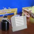 Metal Perpetual Calendar 2023 Calendars Date Planner Use for 100 Years Waterproof Desk Calendar for Kitchen Desktop Restaurant Office Indoor. 