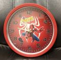SpiderMan Wall Clock For Kids Room , Spider-Man Cartoon Character Wall Hanging Clock For Kids Room Home Decor Gift for Boys and Girls. 