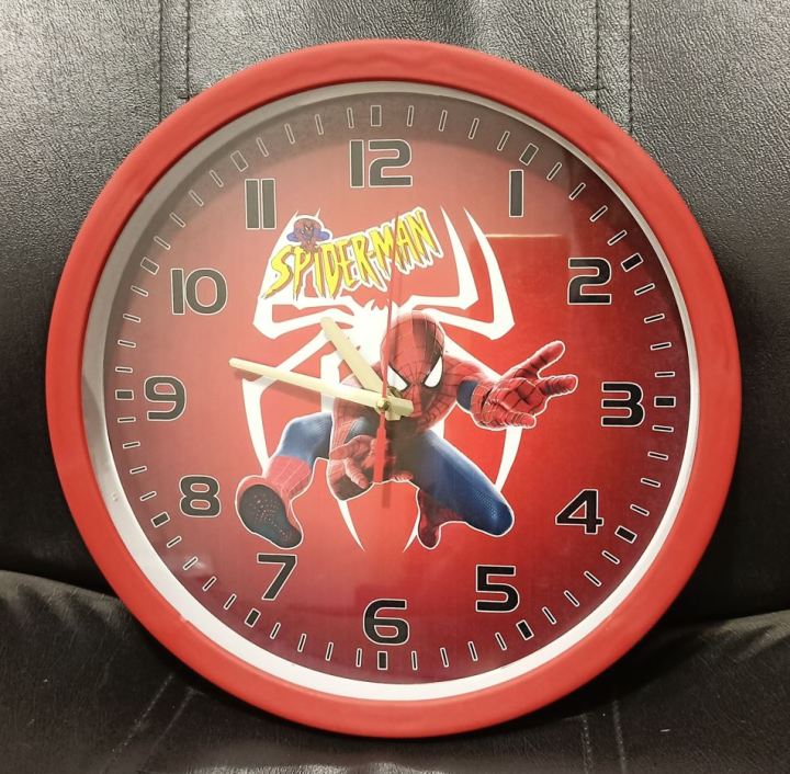 SpiderMan%20Wall%20Clock%20For%20Kids%20Room%20,%20Spider-Man%20Cartoon%20Character%20Wall%20Hanging%20Clock%20For%20Kids%20Room%20Home%20Decor%20Gift%20for%20Boys%20and%20Girls%20-%20Image%202