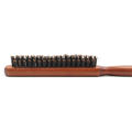Natural Boar Bristle Hair Brush Slim Line Comb Wood Handle Professional Salon. 