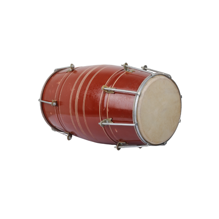 Wooden Dhol Dhol | Size 9 x 16 Inch | For Shadi Dholki, Maiyun , Mendhi |  Musical Instrument |