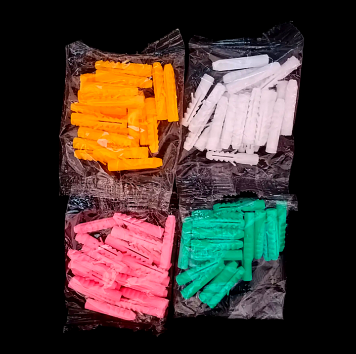 50%20Pcs%20Multi%20Colour%20Plastic%20Rawal%20Plugs%20Plastic%20Wall%20Plugs%20No.12,-%20High%20Quality%20Wood%20Concrete%20Screw%20Flat%20Nails%20Plugs%20-%20Image%203