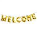 Welcome Foil Balloon Banner For Surprise, Anniversary, New Born Baby, Engagement, Marriage, & Decoration. 