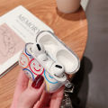 【Solo Yolo】Glitter Color Smiley Face Soft Case for Apple Headset 3 Generation AirPods pro Wireless Bluetooth Protective Sleeve Chain. 