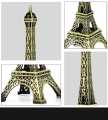 HT     Metal Eiffel 4 to 5 inch Figurine Metal Paris Eiffel Tower Metal Craft Famous Landmark Building Metal Statue For Gift & Home. 