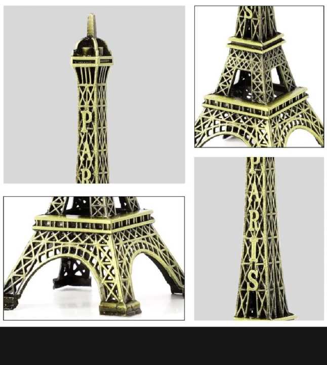 HT%20%20%20%20%20Metal%20Eiffel%204%20to%205%20inch%20Figurine%20Metal%20Paris%20Eiffel%20Tower%20Metal%20Craft%20Famous%20Landmark%20Building%20Metal%20Statue%20For%20Gift%20&%20Home%20-%20Image%202