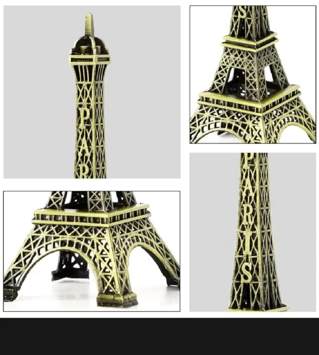 HT%20%20%20%20%20Metal%20Eiffel%204%20to%205%20inch%20Figurine%20Metal%20Paris%20Eiffel%20Tower%20Metal%20Craft%20Famous%20Landmark%20Building%20Metal%20Statue%20For%20Gift%20&%20Home%20-%20Image%202
