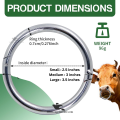 Stainless Steel 3.5 inches Bull Nose Ring for Cattle – Livestock Control Tool. 