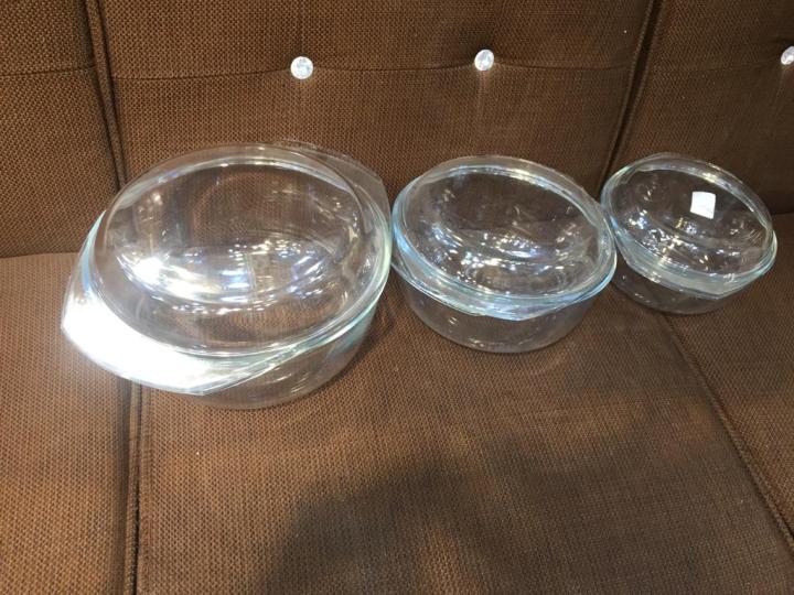 3%20Pcs%20Transparent%20Dish%20with%20lid%20glass%20lid%20%7C%203%20pcs%20Bowl%20dishes%20with%20glass%20lid%20%7C%20Dessert%20and%20other%20multi%20use%20Bowls%20with%20glass%20lid%20%7C%20%20Microwave%20oven%20safe%20Glass%20dish%20%20with%20glass%20lid%20%7C%20Pure%20Transparent%20%20Bowl%20with%20glass%20lid%20%7C%20-%20Image%202