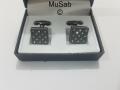 New style high quality luxury Fashion Cufflink with diamond Studs for Coats and Shirts in Box Pack 1 PAIR. 