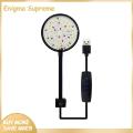Enigma- Clippable Fish Tank Light Full Spectrum Led Fish Tank Clip Lamp Waterproof Energy-saving Lighting for Turtle Fish Tanks 360-degree Adjustable Usb Powered Ideal for Fish Tank Light Soft Connection. 