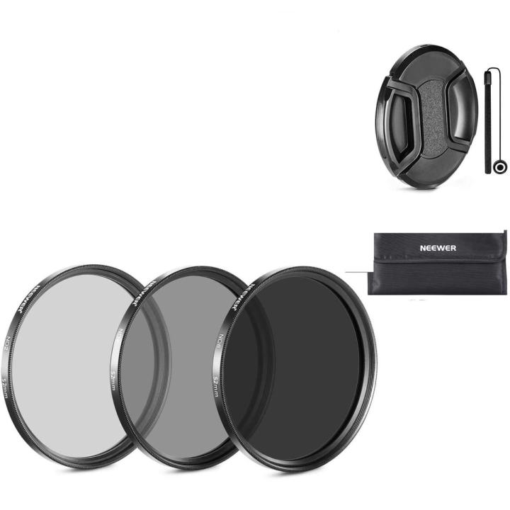 Neewer 52MM Lens Filter Kit: ND2, ND4, ND8 and,  for NIKON D7100 D7000 D5200 D5100 D5000 D3100 D3000 D90DSLR Cameras