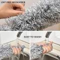 Microfiber Feather Duster Extendable Cobweb Duster with 100 inches Extra Long Pole, Bendable Head & Scratch-Resistant Hat for Cleaning Ceiling Fan, Cleaning Duster, Multipurpose Cleaning Brush. 