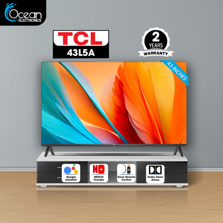 TCL 43 Inch 43L5A Smart Android Google LED TV Dolby Audio Netflix and YouTube with 2 Years Warranty