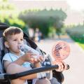 500mAh Stroller Fan Personal Portable Desk Handheld Baby Bed Car Seat Fan USB Rechargeable Fan Mini Stroller Accessories. 