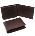 BLACK ORIGINAL LEATHER WALLET FOR MEN. 