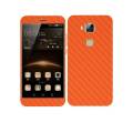 Huawei G7 Plus Orange Carbon Fiber Texture Mobile Skin. 