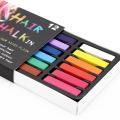 12 Colors Non-toxic Temporary Salon Kit Pastel hair Chalk Pastel color Chalk For Hair Use. 