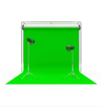 10 x 10ft non woven Green screen fabric chroma key studio backdrop. 