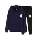 Bts Printed Winter Fleece Tracksuit Hoodie & Trouser For Women. 