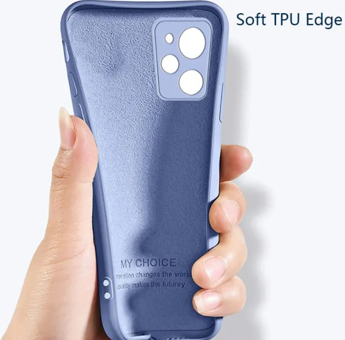 Cover Per Xiaomi Poco X5 Pro 5G, Custodia Morbida In TPU Con Fodera In Tessuto, Antiurto E Antigraffio, Colore Blu - 5