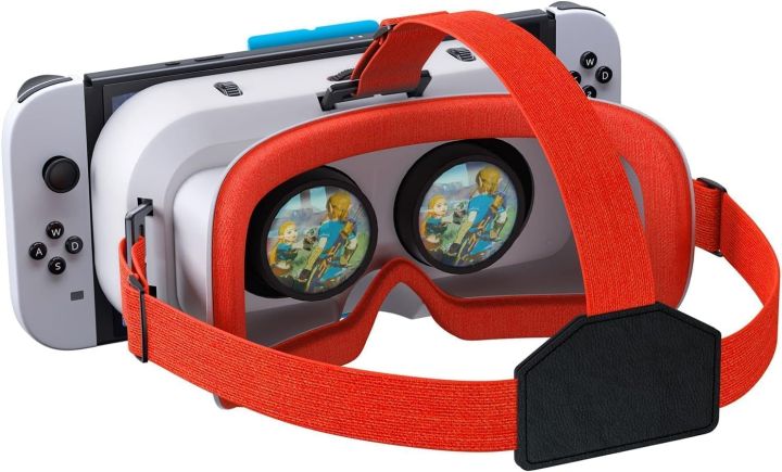 DEVASO VR Headset for Nintendo Switch & Switch OLED Model, 3D VR Glasses with Adjustable Lens for Virtual Reality Gaming Experience, Switch VR Labo Goggles Headset for Nintendo Switch