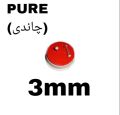 Pure silver stud tops earrings for Women and Girls made by pure chandi. 3mm Original Zarcon. 