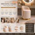 Makeup Dressing Affordable Vanity Stool Chair,Stylish Comfortable Dressing Chair | organizer for dressing ,Luxury Living Room Chairs, Stylish Living Room Chairs ,Premium Living Room Furniture stool by glowoodecor, Decorative Chair for Living Room,stool,. 