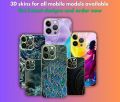 Premium 3D Back Skin Wrap Sheet with Edges for iPhone And all android Mobile models _ Tell your mobile model and get latest designs. 