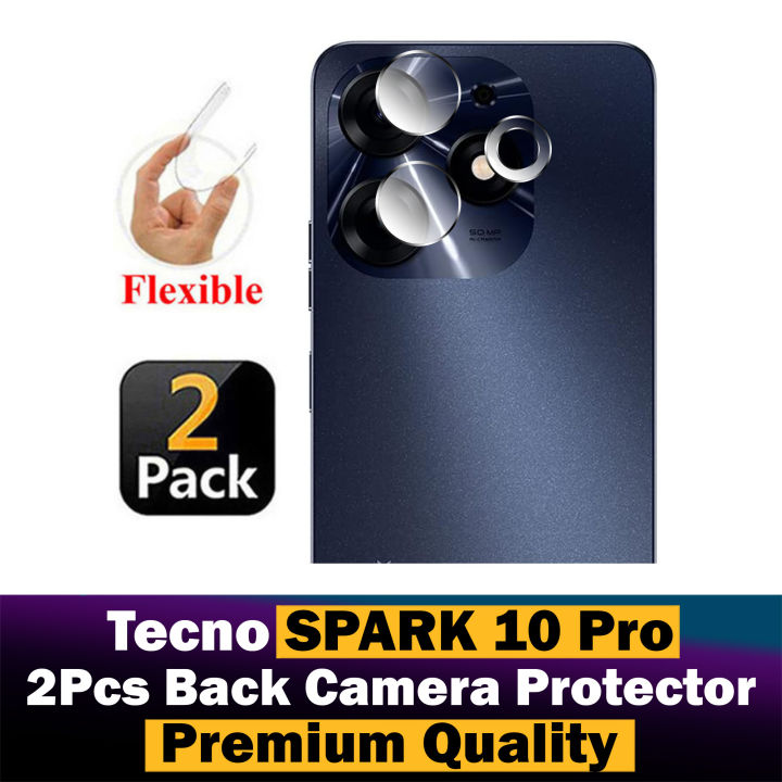 Tecno Spark 10 Pro Back Rear Camera Protector 9H Gorilla Flexible Protection For Spark 10 Pro - 2Pcs