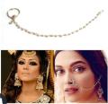 Asian   Nath Nose Chain Ring Piece - Add Elegance To Your Look With Stylish Nose Chain Ring. 