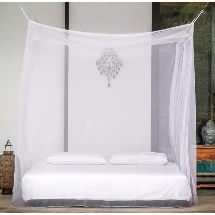 Mosquito Net | Long Lasting Mosquito Net / Machardani / Mosquito net For Double Bed / Hanging Mosquito  / With Free Hooks and rope