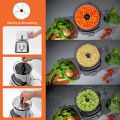 Geepas 1200W Compact Food Processor | Multifunctional Electric Chopper with Shredder & Grater Attachments | 1.2L Bowl Capacity | Stainless Steel & Dough Blades Included - 2 Years Warranty. 