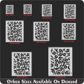 letter waw arabic calligraphy islamic reusable stencil for canvas and wall painting id 4254. 