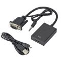 VGA to HDMI Adapter Converter Cable - Full HD 1080p with Audio Support. 