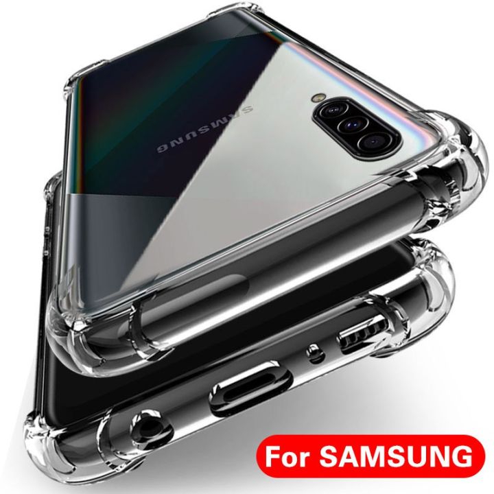 Samsung Galaxy A50 A50S A30S A20 A30 A10 M10 A70 A70S J4 J6 J8 2018 S10 Lite Plus S10e Case Clear Shockproof Transparent Back Cover