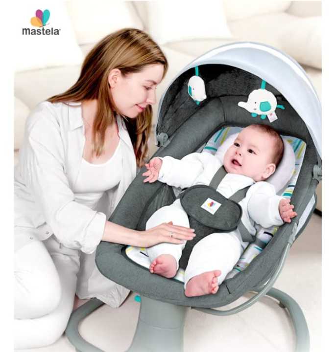 Mastela%20Baby%20Delux%20Multifunctional%20Bassinet%203%20In%201%20Auto%20Baby%20Swing%20Jhoola%20-%20Image%202