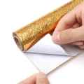 Self Adhesive Aluminum Foil Sheet for Kitchen 60x200cm, Oil Proof Waterproof Aluminium Sheet Sticker DIY Wallpaper Roll, Backsplash Aluminium Sheet for Home, Kitchen, Stove, Cabinet, Wall, Drawers, Furniture, Silver Color, Golden Color, Big Size 60x200cm. 