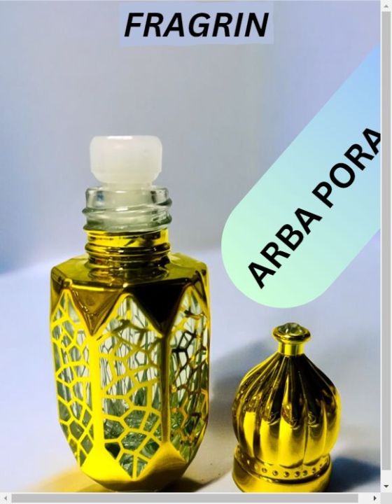 ARBA PORA اربا پورہ ORIGNAL  Attar best for summar  - Attar For Unisex Best Men's ATTAR /  ORIGNAL PERFUME OIL FOR MEN AND WOMEN  BY FRAGRIN