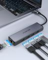 LENTION USB C Hub with Gigabit Ethernet Adapter, 4K HDMI, 3 USB 3.0 Dongle for 2023-2016 MacBook Pro 13/14/15/16, New Mac Air & Surface, Chromebook, More, Stable Driver Certified (CB-C25, Space Gray). 
