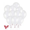 Pack Of 50-14 Inch Crystal White Pearl Shape Latex Birthday Party & Decoration Balloons. 