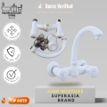 Kitchen Faucet Tap / Premium Quality ABS PVC SINK MIXTURE / Hot And Cold Line Wall Mounted Water Tap  | Faucet for Kitchen Sink Tap with Wall Flange for Bathroom and Kitchen Sink 5 Years Warranty / Wholesale Rate Price Guaranteed SUPERASIA. 