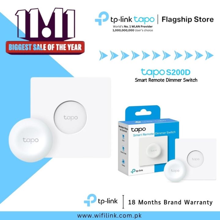 TP-Link Smart Remote Dimmer Switch Tapo S200D Smart Remote Dimmer Switch - 18 Months Brand Warranty