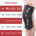 Yoomee 1 PC Knee Support Compression Sleeve Knee Pad, Arthritis Wrap Pad, ACL, Running, Pain Relief, Injury Recovery, Basketball Football Badminton and More. 