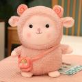 20/30/40CM Lovely Backpack Alpaca Plush Toys Super Cute Rainbow Alpacasso Pillow Dolls Stuffed Soft for Girls Sweet Gifts. 
