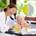 Children's Electric Handheld Shower Head，Rainbow Cloud Spray Water Kids Bathtub Faucet Bathroom Accessory，Bathtub Water Game with Electric Shower Head and Sucker for Kids，for Infants Toddlers. 