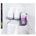 Wall Mounted Self Adhesive Shampoo Rack Bathroom Shelf Holder No Drilling Sticky Strong Magic Sticker Shower Caddy Shelves. 