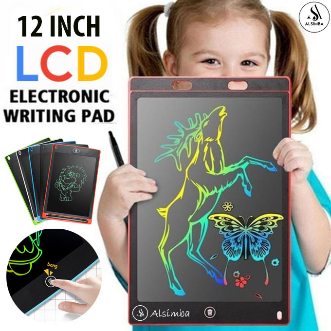 12 Inch LCD Multicolor Writing Tablet for Kids Electronic Sketch Drawing Pad Doodle Board